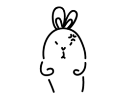 Ugly rabbit life sticker #12724087