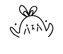 Ugly rabbit life sticker #12724092
