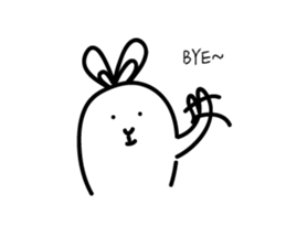 Ugly rabbit life sticker #12724101