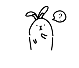 Ugly rabbit life sticker #12724102