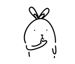 Ugly rabbit life sticker #12724103