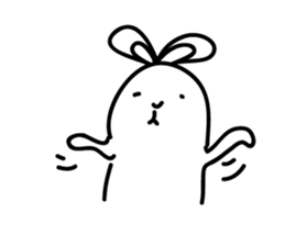 Ugly rabbit life sticker #12724104
