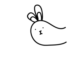 Ugly rabbit life sticker #12724107
