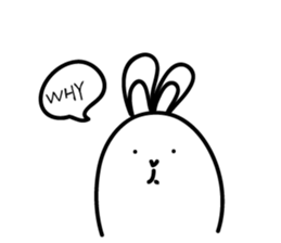 Ugly rabbit life sticker #12724108