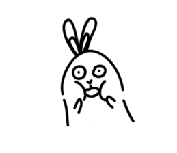 Ugly rabbit life sticker #12724110