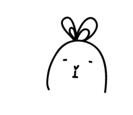 Ugly rabbit life sticker #12724113