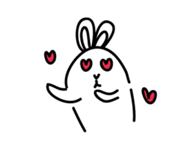 Ugly rabbit life sticker #12724114