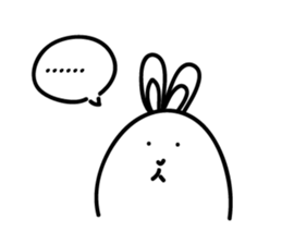 Ugly rabbit life sticker #12724120