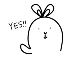 Ugly rabbit life sticker #12724121