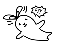 Ugly rabbit life sticker #12724122