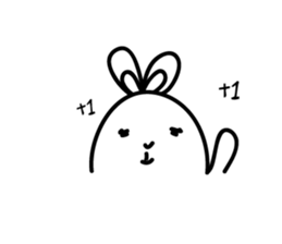 Ugly rabbit life sticker #12724123