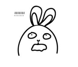 Ugly rabbit life sticker #12724125