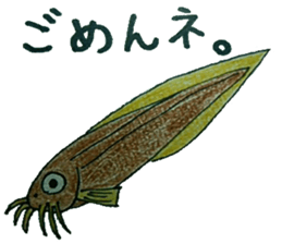 sea fish and river fish sticker sticker #12724465