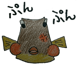 sea fish and river fish sticker sticker #12724475