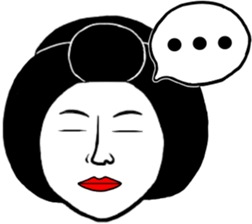 Tooth blackening Girl sticker #12724539