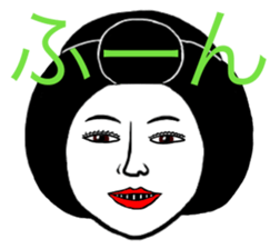 Tooth blackening Girl sticker #12724557