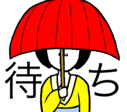 Tooth blackening Girl sticker #12724562