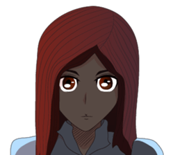 Lady cartoon sticker #12724661