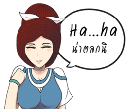 Lady cartoon sticker #12724663