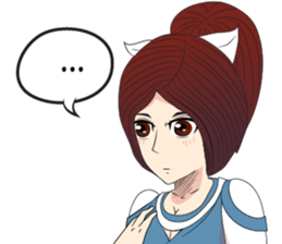 Lady cartoon sticker #12724668