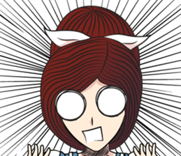 Lady cartoon sticker #12724683