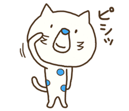 The polka dot cat (Mikawa dialect) sticker #12725833
