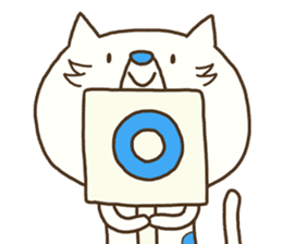 The polka dot cat (Mikawa dialect) sticker #12725834