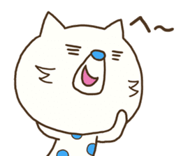 The polka dot cat (Mikawa dialect) sticker #12725852