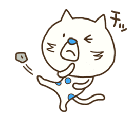 The polka dot cat (Mikawa dialect) sticker #12725853