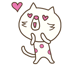 The polka dot cat (Mikawa dialect) sticker #12725855