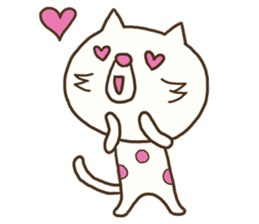 The polka dot cat (Mikawa dialect) sticker #12725855