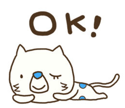 The polka dot cat (Mikawa dialect) sticker #12725857