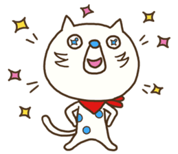 The polka dot cat (Mikawa dialect) sticker #12725858