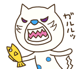 The polka dot cat (Mikawa dialect) sticker #12725864