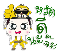 Hello! My name is Tanaka. I love monkey sticker #12726430