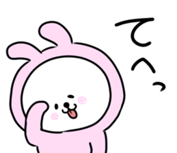 It is a panda in a rabbit sticker #12726796