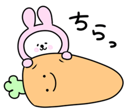 It is a panda in a rabbit sticker #12726798