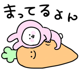 It is a panda in a rabbit sticker #12726811