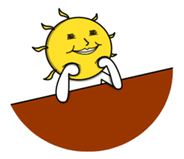 Part-time job of the sun and the moon sticker #12726856