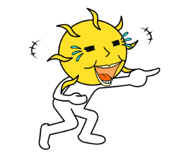 Part-time job of the sun and the moon sticker #12726888