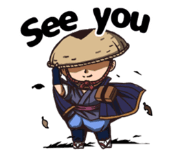 SAMURAI-words in english sticker #12727397