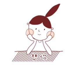 Ponytail girl's daily life sticker #12727521