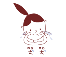 Ponytail girl's daily life sticker #12727522