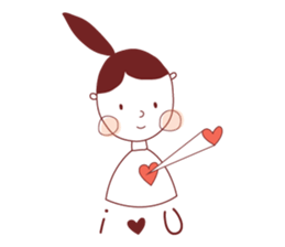 Ponytail girl's daily life sticker #12727530