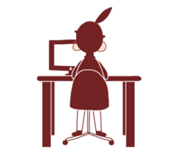 Ponytail girl's daily life sticker #12727532