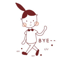 Ponytail girl's daily life sticker #12727533