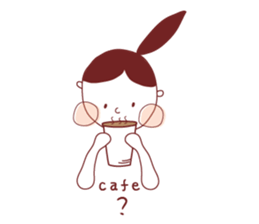 Ponytail girl's daily life sticker #12727534