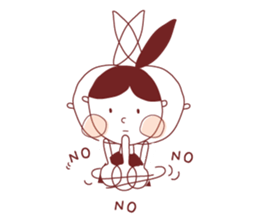 Ponytail girl's daily life sticker #12727535