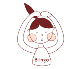 Ponytail girl's daily life sticker #12727536