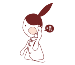 Ponytail girl's daily life sticker #12727539